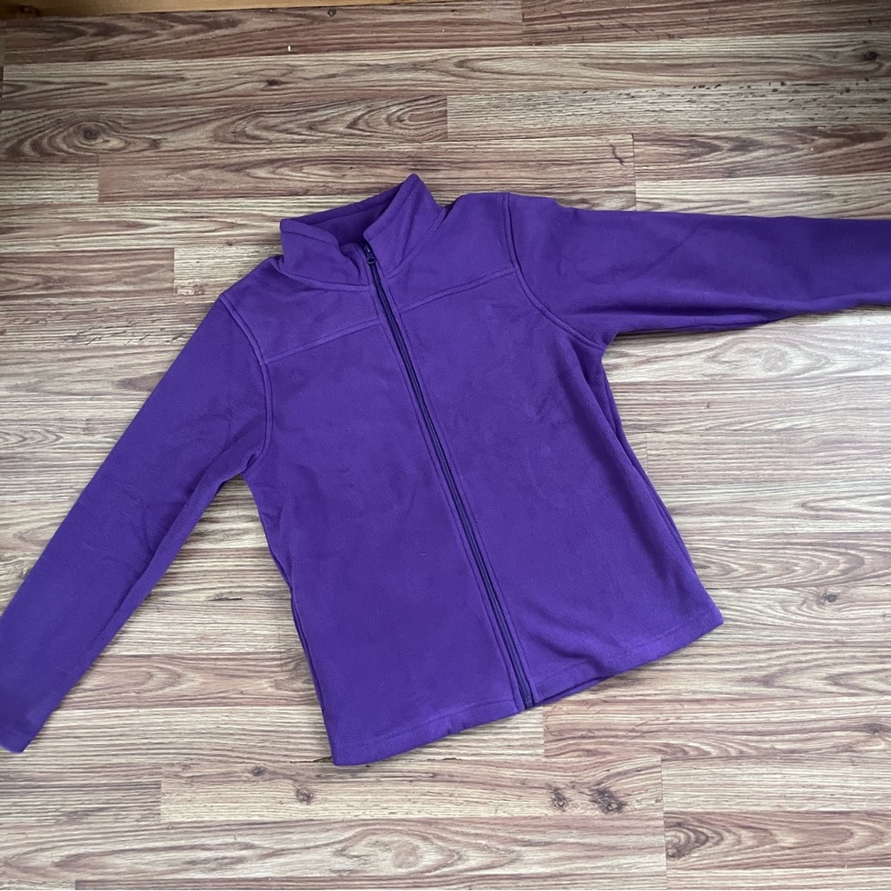 Bass Pro Shops Kids Purple Full-Zip Fleece Jacket